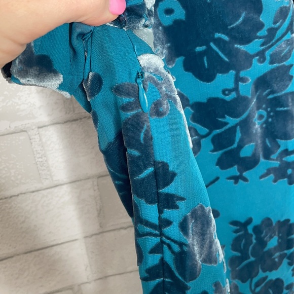 NWT Sundance Ella Blue Silk Dress - Picture 10 of 12